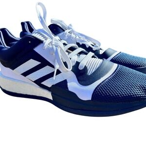 Adidas Marquee Boost Low Mens 16 Navy White G26738 Excellent Basketball Shoes